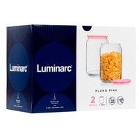 Набір банок Luminarc Plano Pink 2 пр Q8246